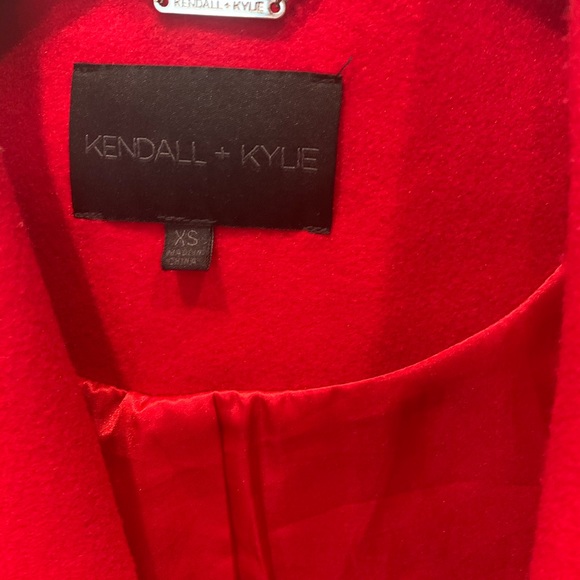 Kendal+Kylie oversized red coat - Picture 4 of 10